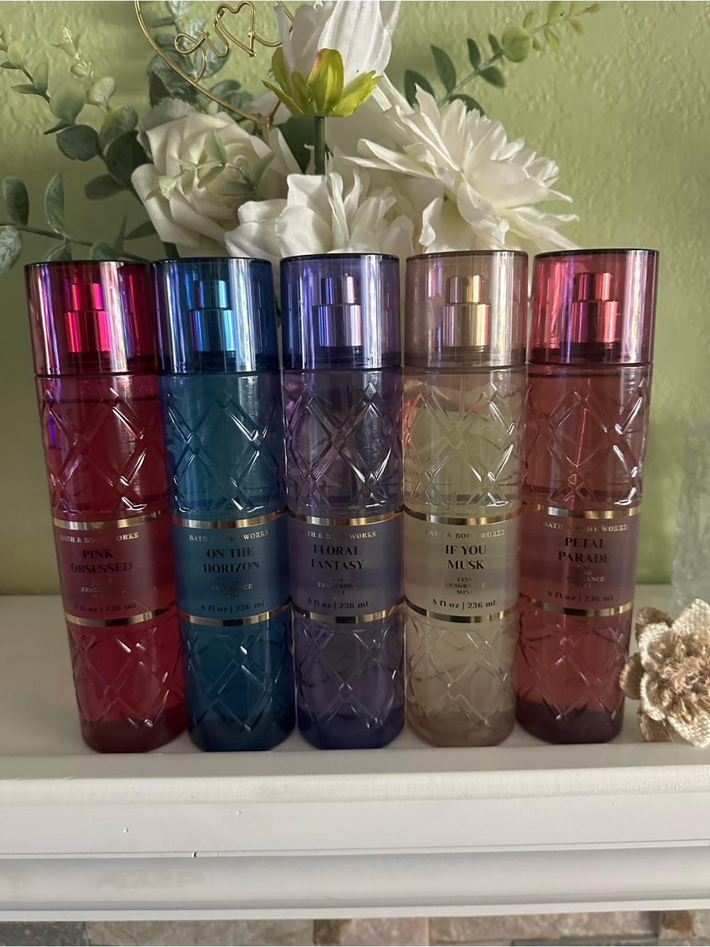NEW BBW DISCONTINUED HTF (5) FINE FRAGRANCE MIST BUNDLE!